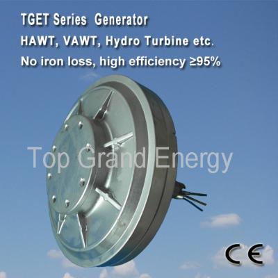 China TGET380-I-1KW-180R Coreless PMG generator/wind alternator  three phase, inner rotor for sale