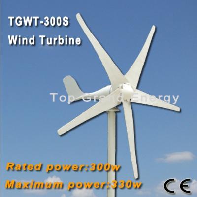 China TGWT-300S 300W 12V/24V wind turbine Three phase permanent magnet AC synchronous generator for sale