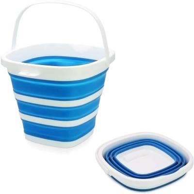 China Sustainable Collapsible Portable Folding Bucket Folding Mop Square Tub Collapsing Bucket for sale