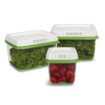 China 3-Piece Freshness Preservation Set Kitchen Storage Containers Food Storage Container Set Large Plastic Storage Containers for sale