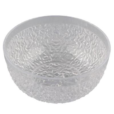 China Viable most selling products 630ml large capacity gift dessert plastic bowl transparent crunch plastic bowl indoor for sale