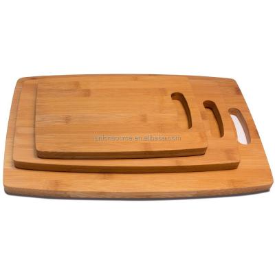 China Olive Wood Chopping Board Set Viable Natural 3 in 1 Chopping Board for Food Prep for sale