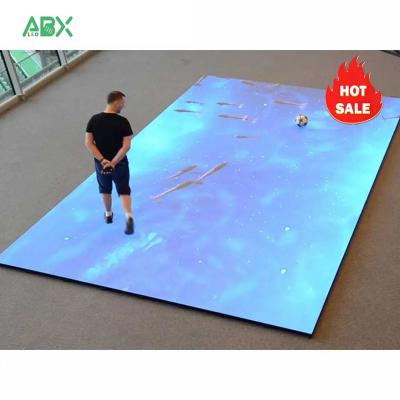 China Indoor Interactive Video Stage Dance Floor Stand LED Wall Panels Screen Touch Display Digital Full Color Tile Wall For Dancing Gaming for sale