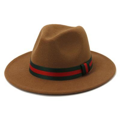 China 2021 Character Women Wide Brim Panama Felted Hat Felted Hat Wholesale Custom Hat Fashion Hats for sale