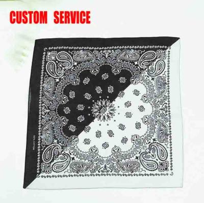 China Sports Fans Bandana in Stream Double Sided Printed Custom Paisley Headband Bandana for sale