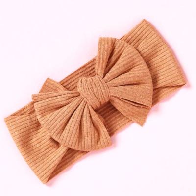 China 2021 new knotted fabric bows headband for baby headband bow for girls hair for sale