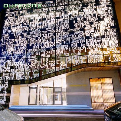 China Environmental Friendly OFDT Motorized Shading Exterior Facade Illumination Alu Facade Profile for sale