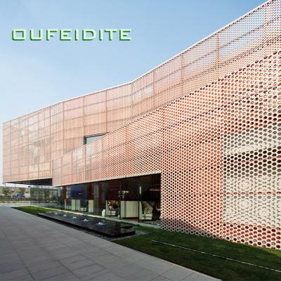 China Environmental Friendly Exterior Decorative Metal Materials Aluminum Pattern OFDT Curtain Wall Detail Dwg for sale