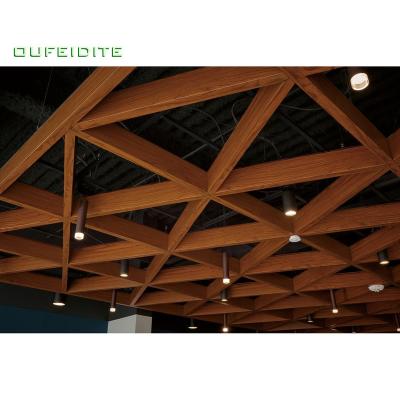 China Artistic Building Materials Price High Quality Metal Ceilings OFDT Aluminum Baffle Ceiling Panels Suspended for sale