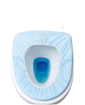 China Disposable hotel FOOD portable sanitary double layer water proof Disposable toilet seat for sale