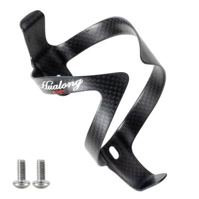 China Carbon Fiber Hualong Carbon Fiber Bicycle Accessories Bike Water Bottle Holder Carbon Fiber Bottle Holder for sale