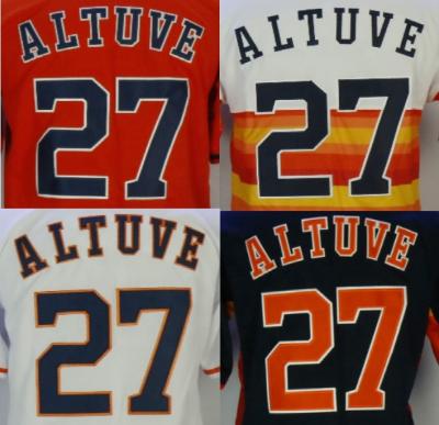 China Jose Altuve Best Quality Stitched Antibacterial Baseball Tank Tops for sale