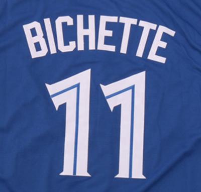 China Bo Bichette #11 Antibacterial Blue Best Quality Quilted Baseball Jersey for sale