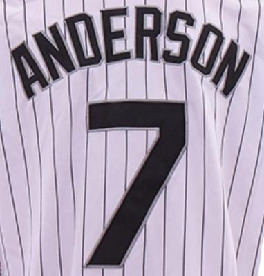 China Tim Anderson White Home 2020 Best Quality Antibacterial Quilted Baseball Jersey for sale