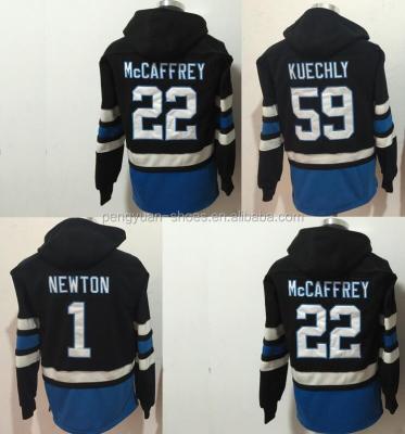 China Custom Newton #22 Christian McCaffrey #59 Luke Kuechly Style Cam #1 Jersey Embroidered Anti-Shrink American Football Jersey Winter Hoodie for sale