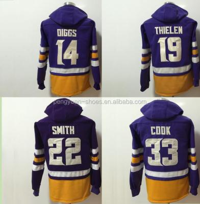 China #8 Kirk Cousins ​​#19 Adam Thielen #14 Stefon Diggs #22 Harrison Smith #33 Dalvin Cook American Style Sweater Anti Shrink Winter Hoodie for sale