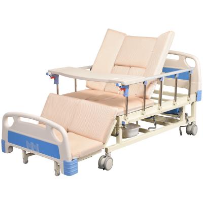 China Metal Cranks Manual Medical Beds With Toilet Prices Patient Care User Manual Medical Hospital Bed With Medical Mattress For Bed for sale