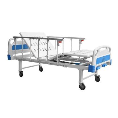 China 2 functions manual hospital bed manual two function hospital bed hot sale medical equipment china bed older patient manual hospital bed for sale