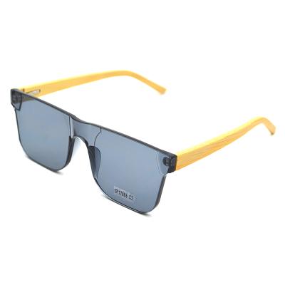 China 2021 Fashion Sun Glasses Light Weight Temple Sun Glasses Simple Frameless Bamboo Sunglasses Women/Men for sale