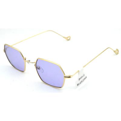 China Ce colorful fashion sunglasses brand design lens metal sunglasses for sale