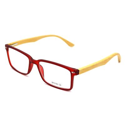 China Hot Selling News Fashion Frame Classic Plastic Women Men Thin Bamboo Temple Reading Glasses for sale