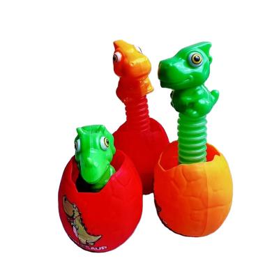 China Cartoon Toys strange decompression variable telescopic shell-breaking dinosaur eggs retractable creative candy toy for sale