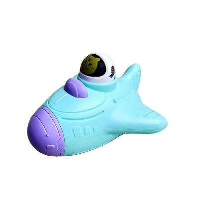 China Cartoon Toys Press inertial space vehicle astronaut spacecraft sliding aerospace station rocket boy interactive Chenghai candy toys for sale