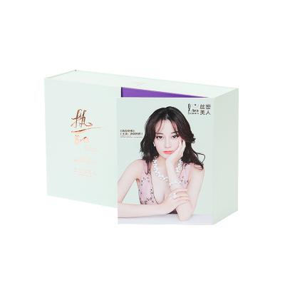 China China Manufacturer Magnetic Cardboard Recyclable Double Folding Flap Opening Gift Box For Clothing for sale