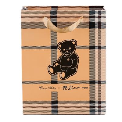 China Recyclable Wholesale Custom Printed Gift Luxury Shopping Paper Bag With Handle for sale