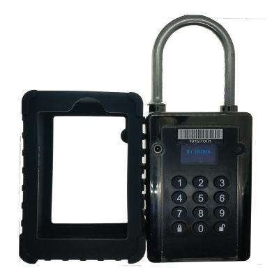 China IC CARD GPS Tracking Padlock Long Working Time 5~13 Days 111*82*42mm for sale