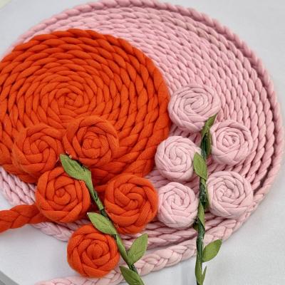 China Three-Strand Colored Cotton Rope Shoes and Hats Accessories for Customized Size Needs for sale