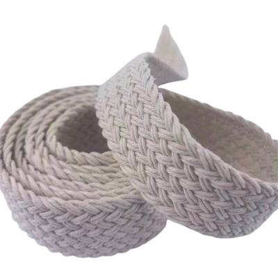 China Sustainable Wax Cord Belt Roll Bag Woven Clothing Ribbon Webbing for Bag Customization for sale