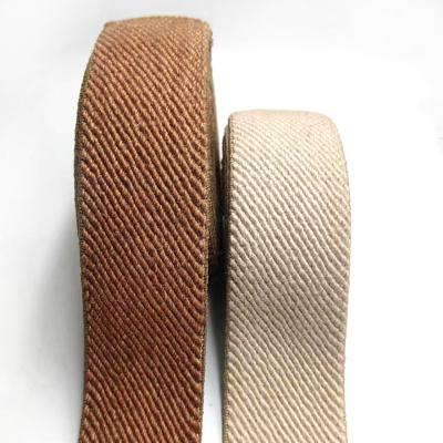 China 50% Jute 40% Latex 10% Polyester Twill Elastische Webbing für nachhaltiges Schuhmaterial zu verkaufen