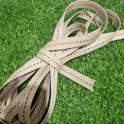 China Cinturão de Herringbone Amigável ao Meio Ambiente 1 polegada de Teia de Jute Branco para Vestuário Sustentável à venda