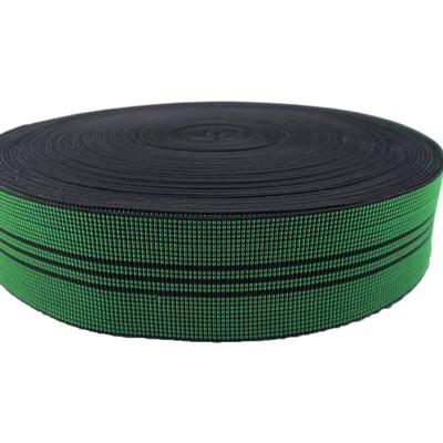 China 5cm Width 2.5mm Thickness Elastic Webbing for Sofa Made of Polypropylene Latex Material for sale