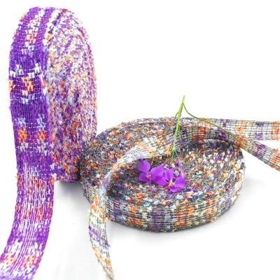 China Handmade Diy Hair Accessories Bow Ribbon Floating Flowers Superior 100% Jute Material for sale