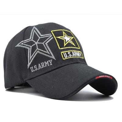 China JOINT high quality unisex adjustable baseball cap with embroidery logo US Army custom hats for outdoor activities for sale