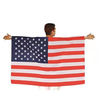 China Automotive American Corps Flag Cape 3*5ft Cape Corps Flag Arms Sleeves 90 x 150cm Festival Carnival Cape Flags for sale