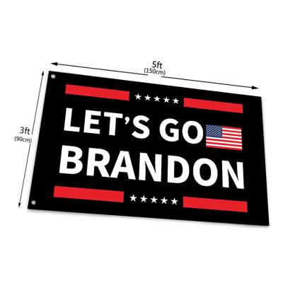 China 2024 Automotive Let Us Go Brandon Wholesale 3*5 FT Flag Let Us Go Brandon Vote Banner Biden Flag 100% Polyester Flag for sale