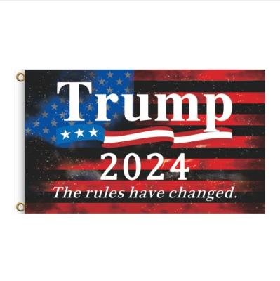 China Wholesale 3X5 FT Automotive Flag Trump Polyester Plug America Back Trump 2024 Flag Ready To Ship for sale