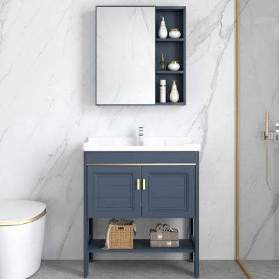 China Modern With Mirrored Bathroom Vanity Panel Wall Mounted Single Mirror Cabinet Sink Bathroom Vanity Cabinets for sale