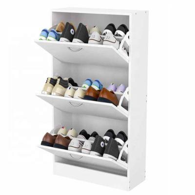 China (Size)Adjustable Outdoor Thin Wooden Folding Hallway Shoe Display Cabinet for sale