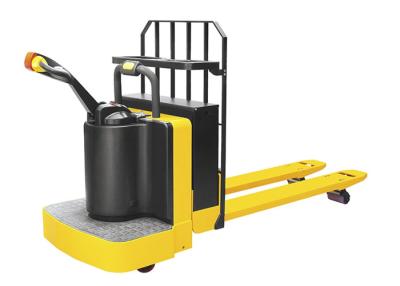 China Adjustable Speed Riding Pallet Jack , Ride On Pallet Jack Forklift With Handle for sale