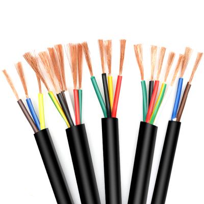 China Flexible Rvv Power Cable 2core 3core 4core 5core PVC Copper Cable RVV4 for sale