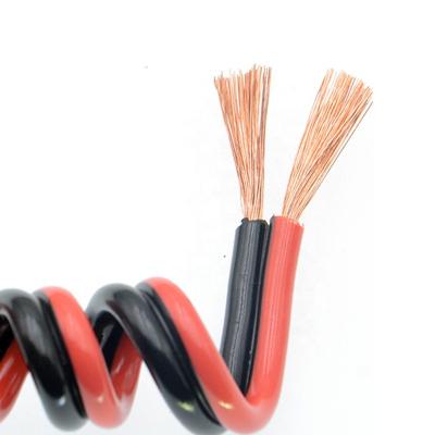 China Red And Black PVC Wires Of Home Appliances 0.5mm2 0.75mm2 1.5mm2 2.5mm2 Flat Flexible Insulated Parallel Speaker Wire PVC for sale