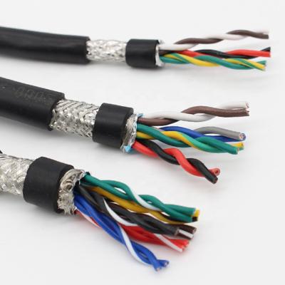 China Bare copper conductor stranded 2 4 6 8 10 12 14 16 20 pair shielded twisted pair rs-485 cable for sale