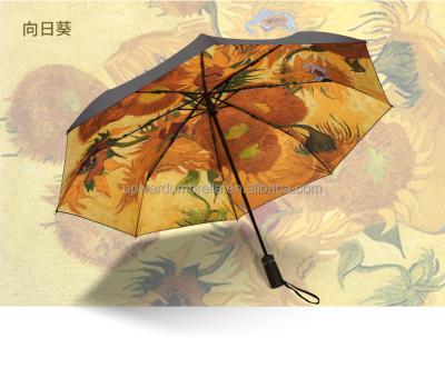 China Minimalist Automatic UV Umbrella For Ladies Indoor Custom Umbrellas 3 Printing Times Custom Umbrella Maker for sale