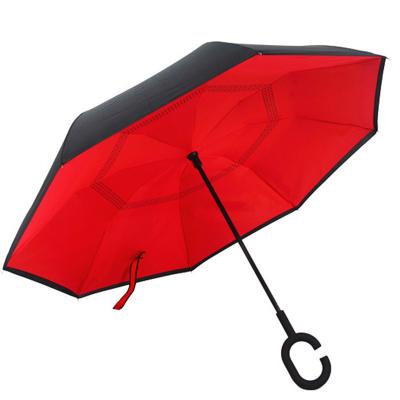 China Minimalist Reversible Umbrella Custom Inverted Umbrella for sale