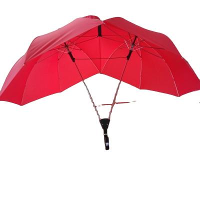 China Minimalist Double Umbrella Couples Umbrella Lover Valentine Umbrella Lover Custom for sale