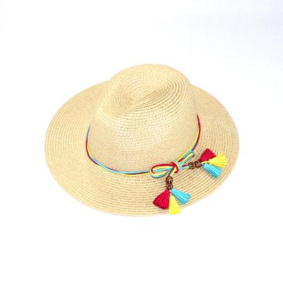 China New Brim Women's Sun Straw Hat High Quality Fashion Summer Beach Wide Brim Daily Lifestyle Floppy Hat for sale